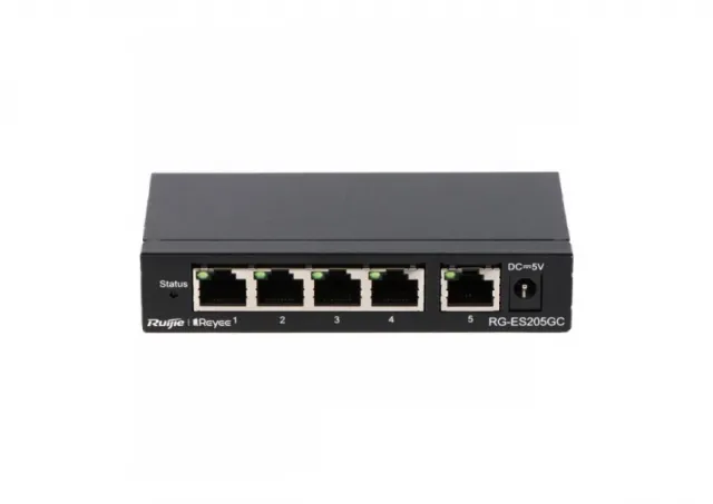10/100/1000 5-port Reyee RG-ES205GC L2 upravljiv Cloud svič