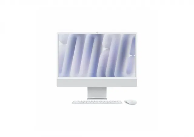 24-inčni iMac M4 sa 8-jezgarnim CPU-om, 8-jezgarnim GPU-om, 16GB objedinjene memorije i 256GB SSD - Silver