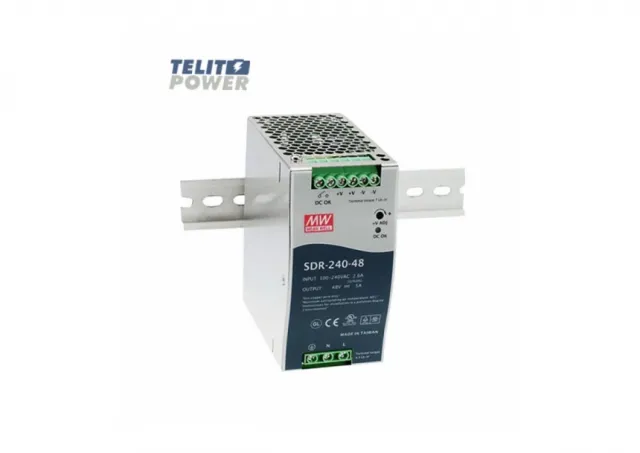 240W Industrijsko napajanje na DIN šini  SDR-240-48 MEAN WELL 