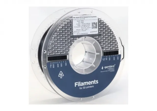 3DP-PETG1.75HY-01-BK PETG filament velike brzine za 3D stampac 1.75mm, kotur 1KG BLACK