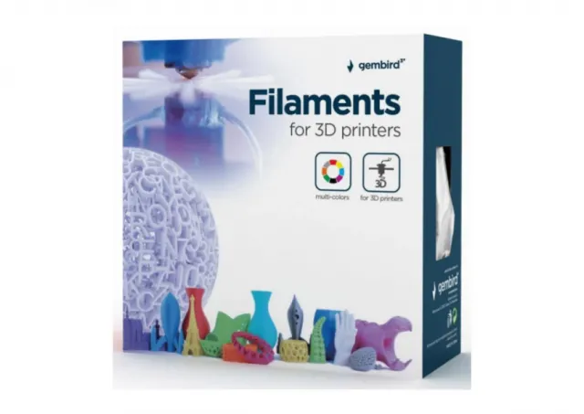 3DP-PLA-01-MTBK Mat PLA Filament za 3D stampac 1.75mm, kotur 1KG, black