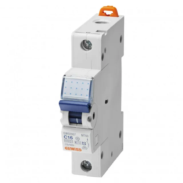 90MCB, Automatski osigurac MT60 1P 6A, B kriva, 6kA GW92205