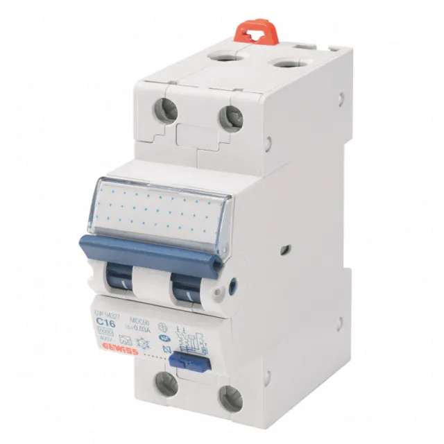 90RCD, FID sklopka 1P+N, C 16A 0,03A, AC, sa prenap. zaštit. GW94107