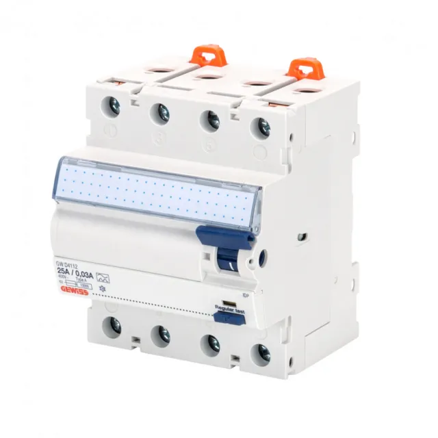 90RCD, FID sklopka 4P 40A 0,5A, tip AC GWD4125