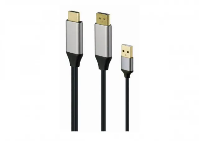 A-HDMIM-DPM-01 Gembird Active 4K HDMI male to DisplayPort male adapter cable, 2m, black 43719