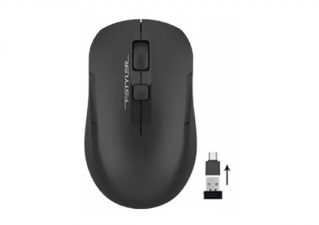 A4-FG16C Air BLACK A4Tech Fstyler DESK+AIR bezicni opticki mis 2.4Ghz,1000-2000Dpi,rechargeable 109m