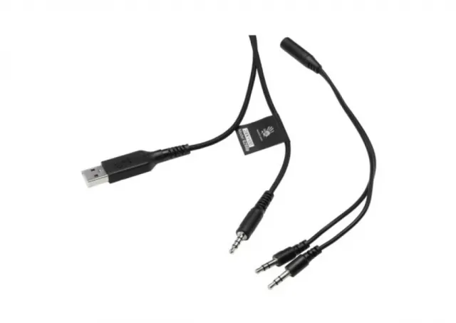 A4-G260P BLACK A4Tech Bloody gejmerske slusalice sa mikrofonom, 50mm/16ohm, USB za RGB, 3,5mm