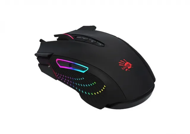 A4-J90S A4Tech Bloody RGB Gejmerski opticki mis, 2000Hz/100-8.000 Dpi, Black USB 125mm