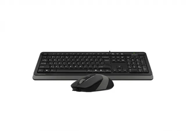 A4 TECH F1010 FSTYLER USB YU siva tastatura + USB sivi miš 
