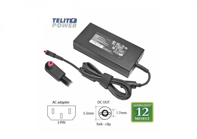 ACER 19.5V-11.8A ( 5.5 * 1.7 ) fork clip 230W-ADP-230CB B LAPTOP ADAPTER