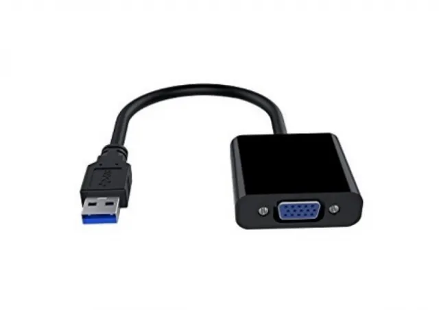 Adapter E-Green USB 3.0 (M) - VGA (F) crni