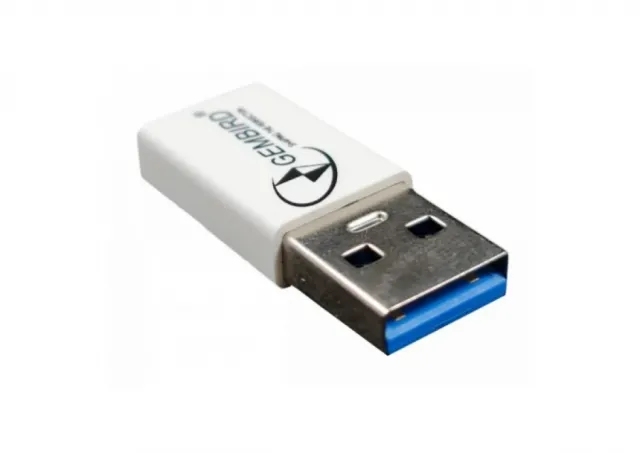 Adapter GEMBIRD CCP-USB3-AMCM-0M Gembird USB 3.1 AM to Type-C female adapter cable, White 