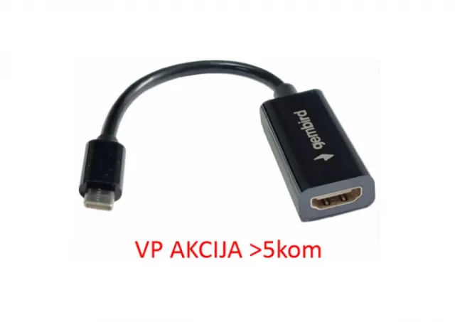 Adapter Gembird Type-C na HDMI A-CM-HDMIF-03 adapter-kabl 11cm