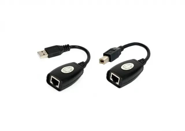 Adapter konverter USB extender UEX-050 do 50m + printer port