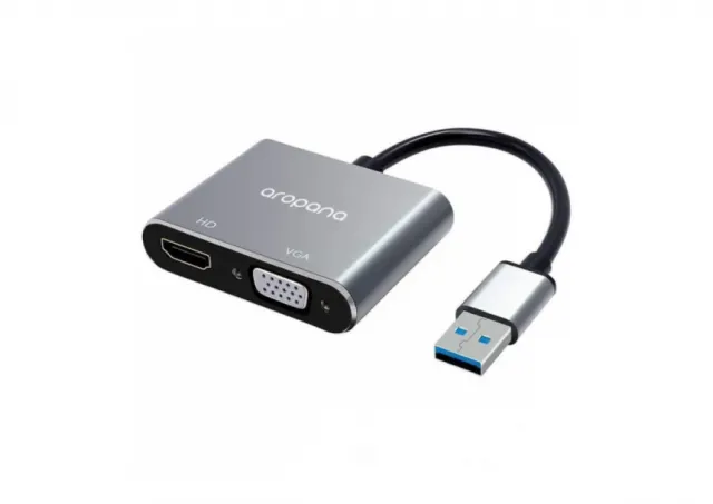 Adapter-konvertor USB 3.0 na HDMI+VGA
