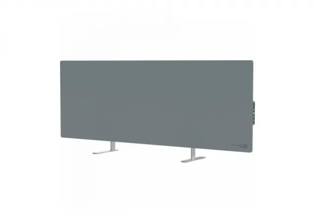 AENO Premium Eco Smart Heater, 700W, Tempered glass, Infrared+convection heating type, LED display, Plug type: Europe (E/F type), GREY
