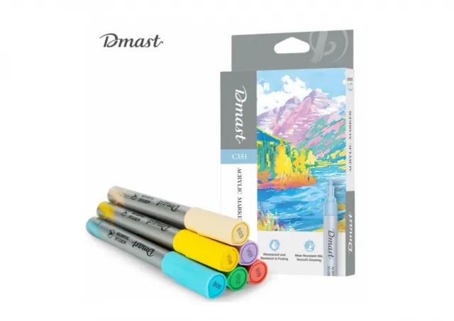 AKRILNI MARKERI DELI 1/6 PASTEL DMAST PEBEO EC351