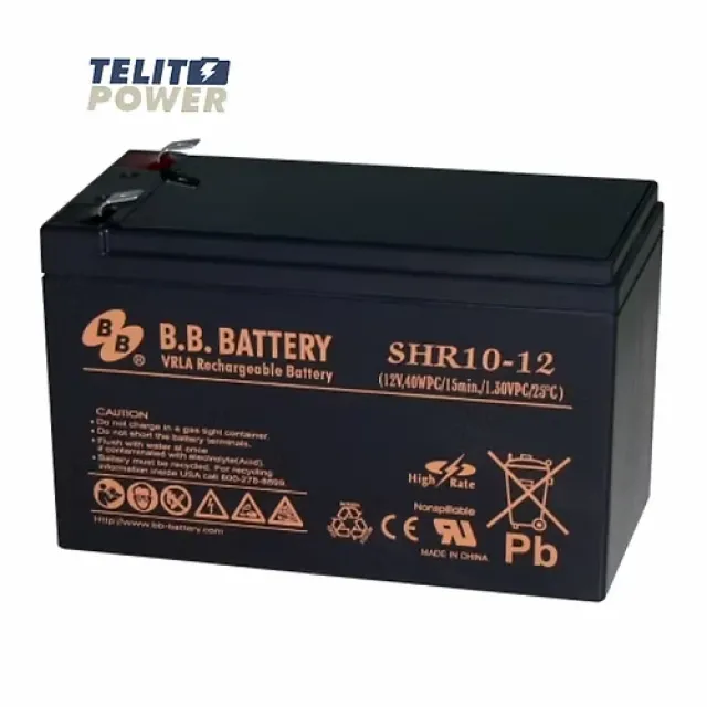 Akumulator 12V 40W SHR10-12 BB Battery terminal T2
