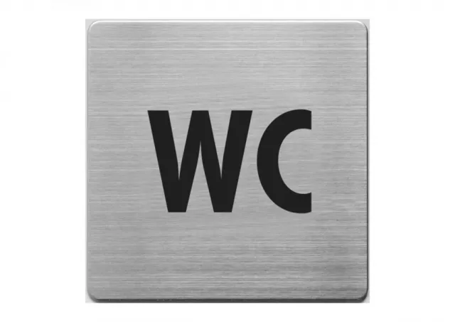 Aluminijumski piktogram samolepljivi - WC Alco  02HP05
