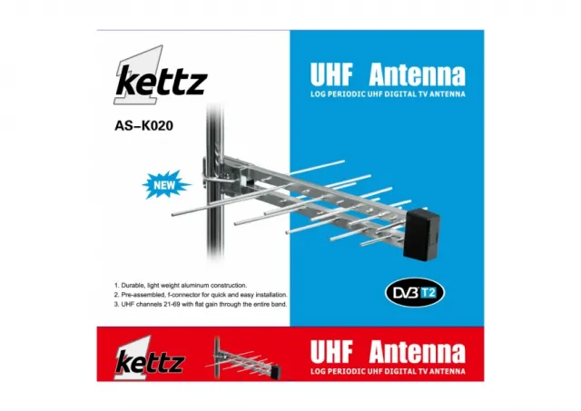 Antena TV/FM/T2 RF konektor Kettz AS-K020     00K020
