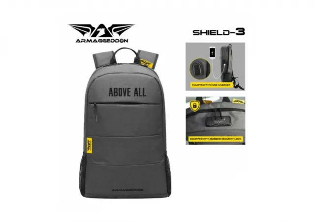 ARMAGGEDDON Shield 3 ranac 15.6" siva boja