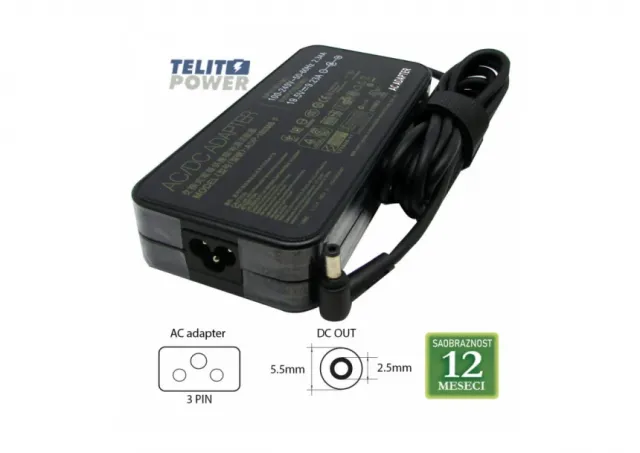 ASUS 19.5V-9.23A ( 5.5 * 2.5 ) ADP-180MB F 180W LAPTOP ADAPTER