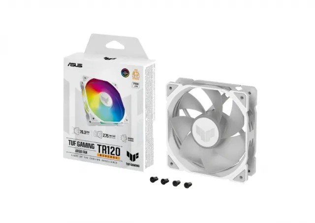 ASUS TUF GAMING TR120 ARGB REVERSE WHITE ventilator 