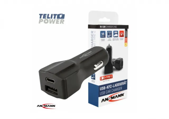 Auto punjač USB punjač  240C - ANSMANN 4.0A