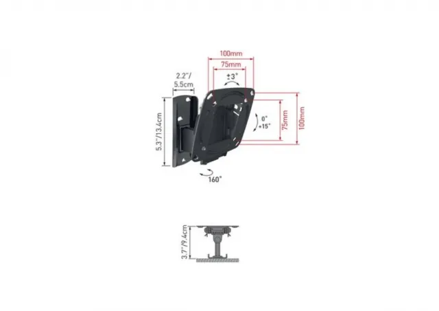 BARKAN E120.B LCD TV zidni nosač 13-29 inča 