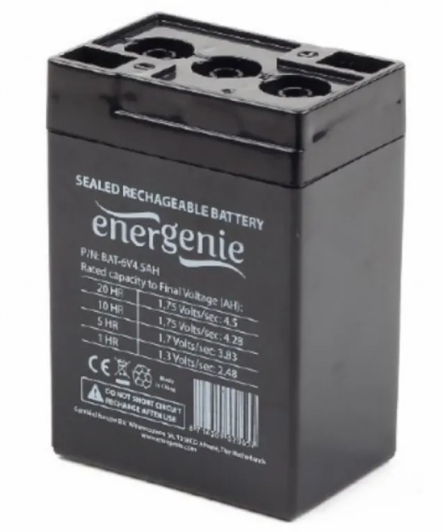 BAT-6V4.5AH Gembird Punjiva baterija 6V 4.5AH 70x47x101mm 38486