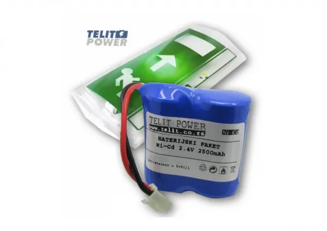 Baterija NiCd 2.4V 2500mAh  za Panik lampu