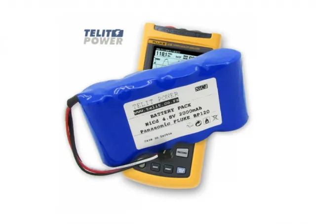 Baterija NiCd 4.8V 2000mAh Panasonic za  FLUKE BP120  multimetar  