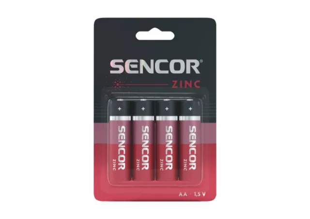 Baterija Sencor R06 AA 4BP Cink Karbon 1/4