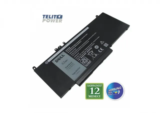 Baterija za laptop DELL E5470 / 6MT4T  7.6V 62Wh