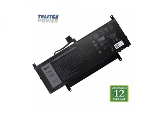 Baterija za laptop DELL Latitude 9510 / N7HT0  / 7.6V / 52Wh