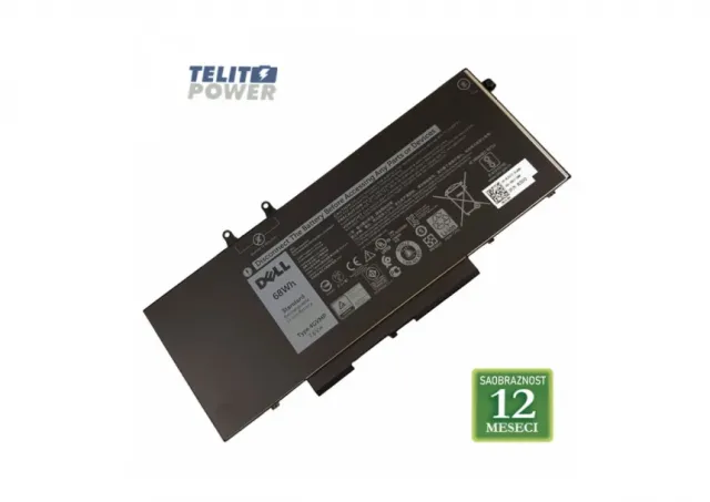 Baterija za laptop DELL Latitude D5400 / 4GVMP  7.6V 68Wh / 8500mAh