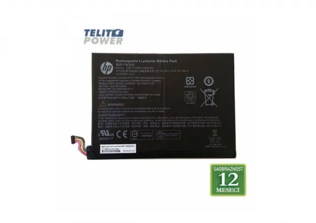 Baterija za laptop HP Pavilion X2 10-K  / MLP3383115-2P  3.8V 35Wh / 9220mAh