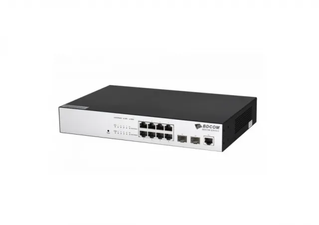 BDCOM S2510-C ,switch 8 x Gigabit RJ45, 2 x Gigabit SFP, L3-lite