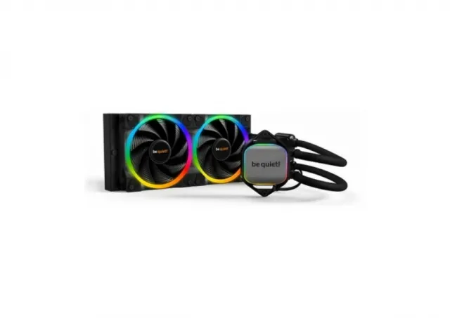 be quiet! PURE LOOP 2, 240mm [LGA-1851 Default ILM and RL-ILM support], Doubly decoupled PWM pump, Two Pure Wings 3 PWM fan 120mm, Unmistakable design with ARGB LED and aluminum-style