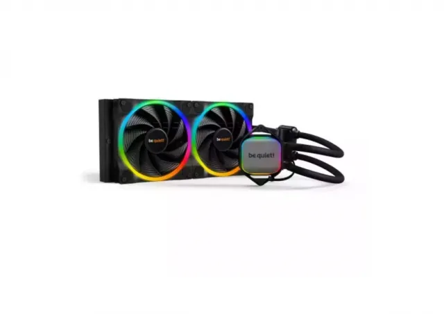 be quiet! PURE LOOP 2 FX, 280mm [LGA-1851 Default ILM and RL-ILM support], Doubly decoupled pump, Very quiet Pure Wings 2 PWM fans 140mm, Unmistakable design with ARGB LED and aluminum-style, Intel and AMD