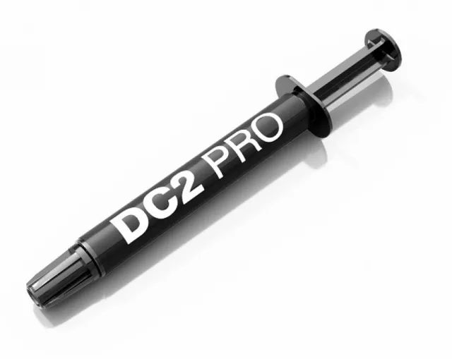 be quiet! Thermal Grease DC2 Pro, Liquid metal grease, Very high thermal conductivity of 80W/mK, Compatible with nickel plated coolers, incompatible with HDT and aluminum surfaces, Wide temperature range from -20°C to +200°C