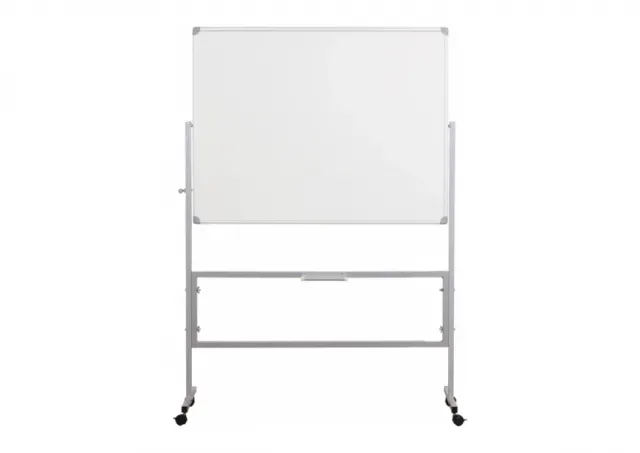 Bela magnetna tabla dvostrana 100x140, na stalku sa točkićima Noki 