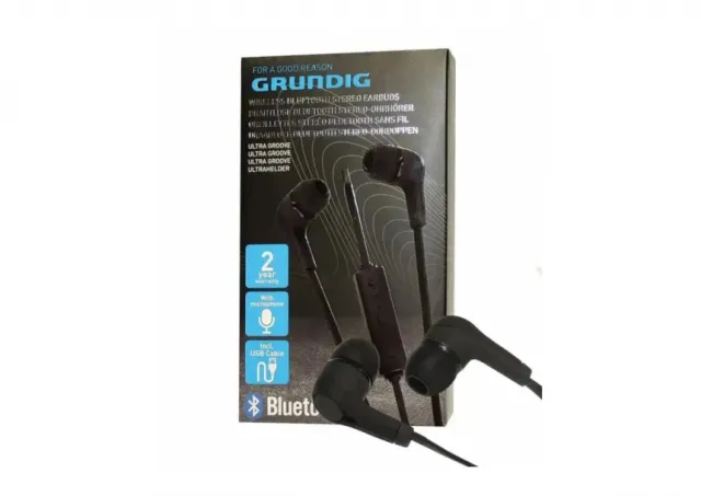 Bežične slušalice Grundig Bluetooth crne