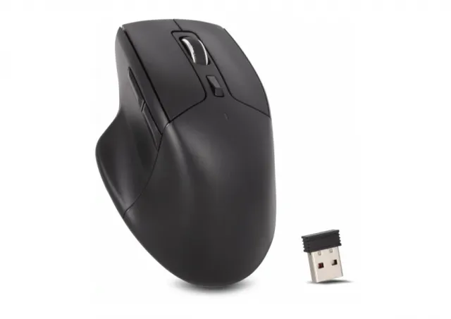 Bežični tihi miš Yenkee YMS 2035 1600 dpi/tihi prekidači/ergonomski dizajn/Crni