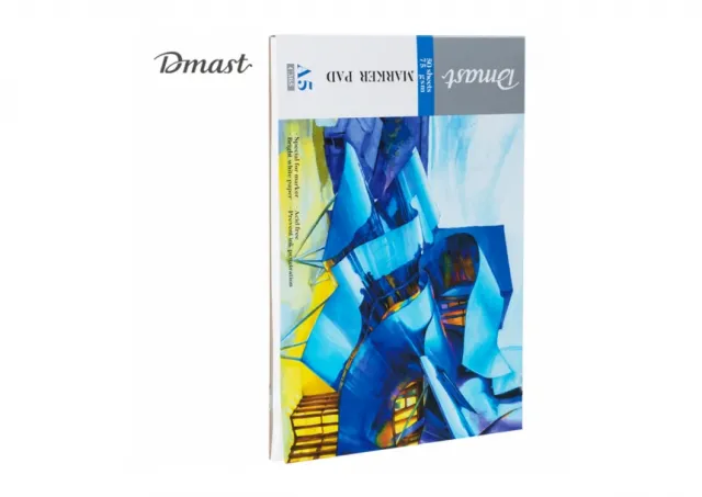 BLOK ZA CRTANJE DELI MARKERIMA DMAST PEBEO A5, 50 LISTA, 75g PAPIR EC365