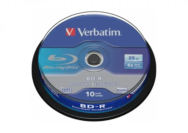 Blue-Ray Verbatim 25GB 1/10 6x/zvono