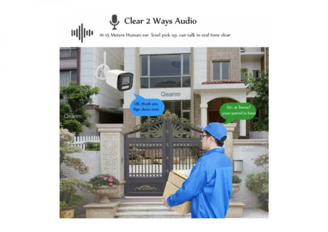 CAM-IP5MP-B6 GMB kamera 5MP, H.265 WiFi Camera, Metal, ICSEE App, 2pcs IR LED+2pcs White LED, 2.8mm