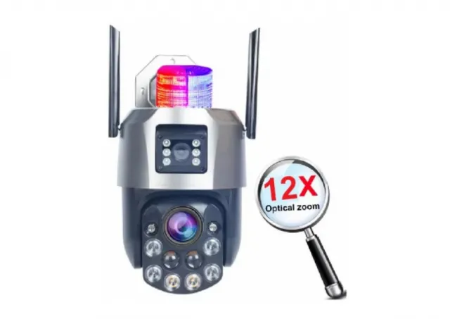 CAM-IP6MP-EP5-12X ZOOM GMB kamera  6 mpix microSD iCSee xmeye pro app Two-way voice PTZ ip66,2x3.6mm