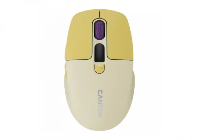CANYON mouse MW-26 LCD Silent Dual Mode Wireless Yellow