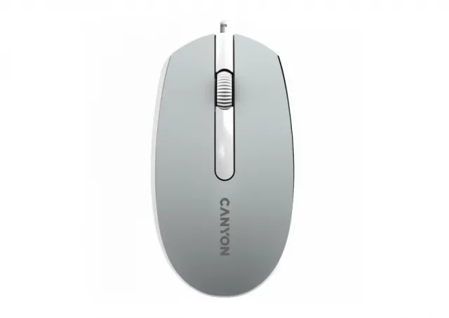 Canyon Wired  optical mouse with 3 buttons, DPI 1000, with 1.5M USB cable,Dark grey, 65*115*40mm, 0.1kg